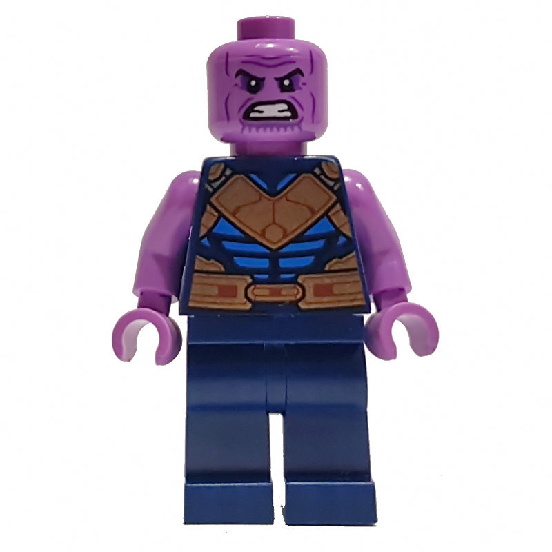 LEGO Thanos, Dark Blue and Gold Outfit, Medium Lavender Arms (fig-013383)