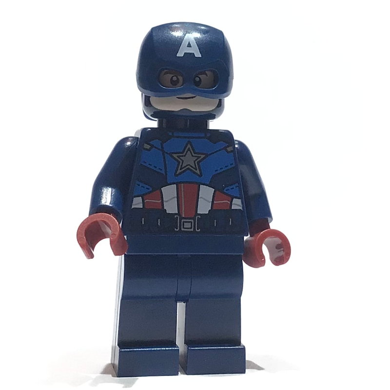 LEGO Captain America with Dark Blue Suit, Helmet (fig-013390)