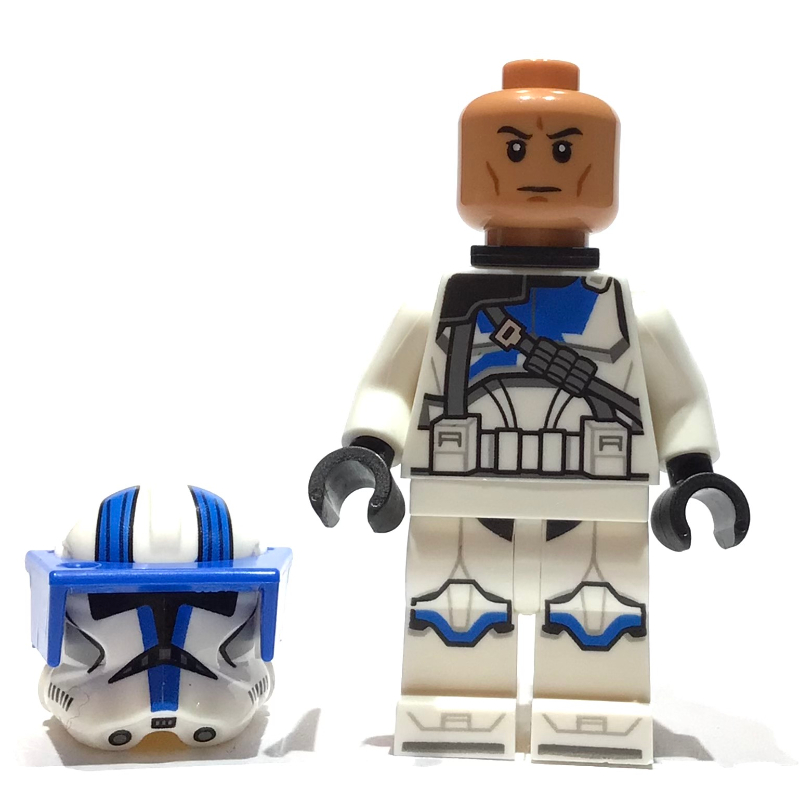 LEGO Clone Heavy Trooper, 501st Legion, White Arms, Blue Visor (fig-013396)