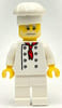 Pizza Chef - White Torso, White Legs, White Hat, White Beard