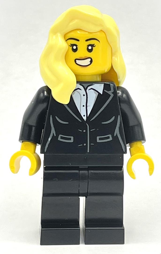 LEGO Magician - Black Tuxedo, Bright Light Yellow Hair (fig-013492)