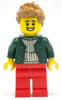 Pizza Delivery Driver - Dark Green Torso, Red Legs, Medium Nougat Hair