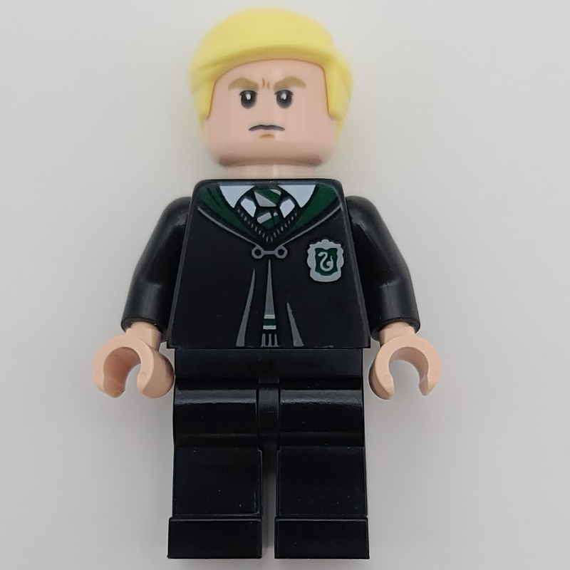 LEGO Draco Malfoy, Closed Slytherin Robes with Crest (fig-013541)