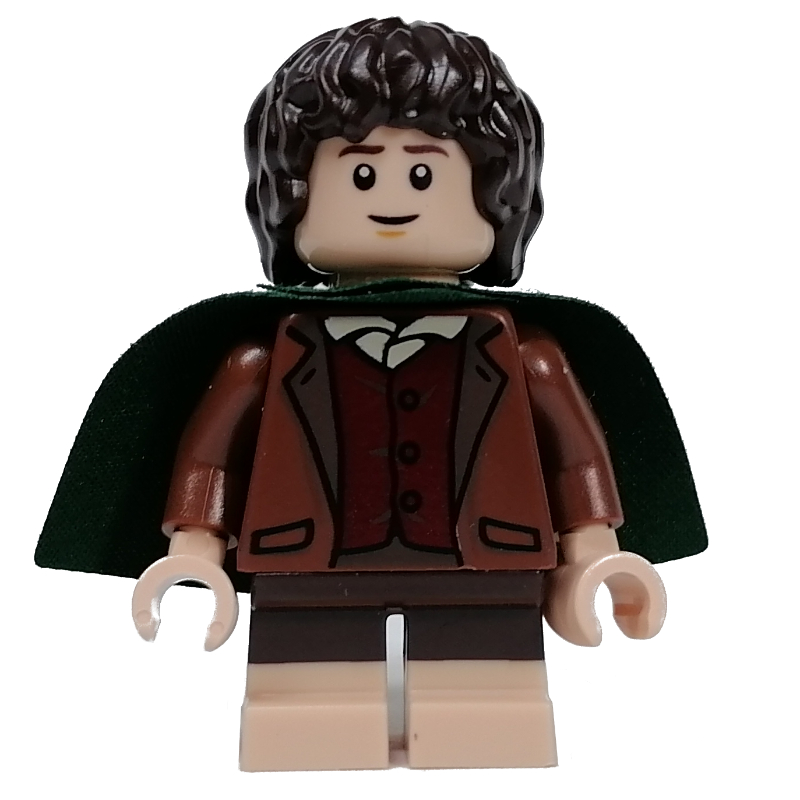 LEGO Frodo  - Dark Green Cape, Reddish Brown Torso (fig-013594)
