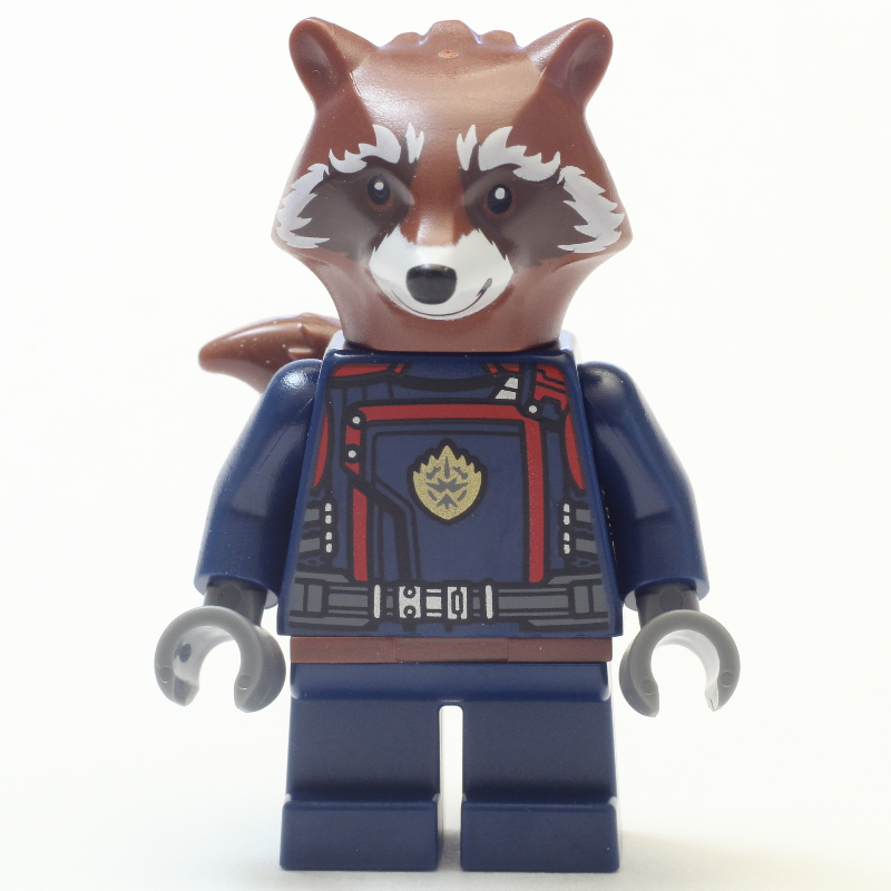 LEGO Rocket Raccoon, Dark Blue Outfit, Reddish Brown Fur (fig-013669)