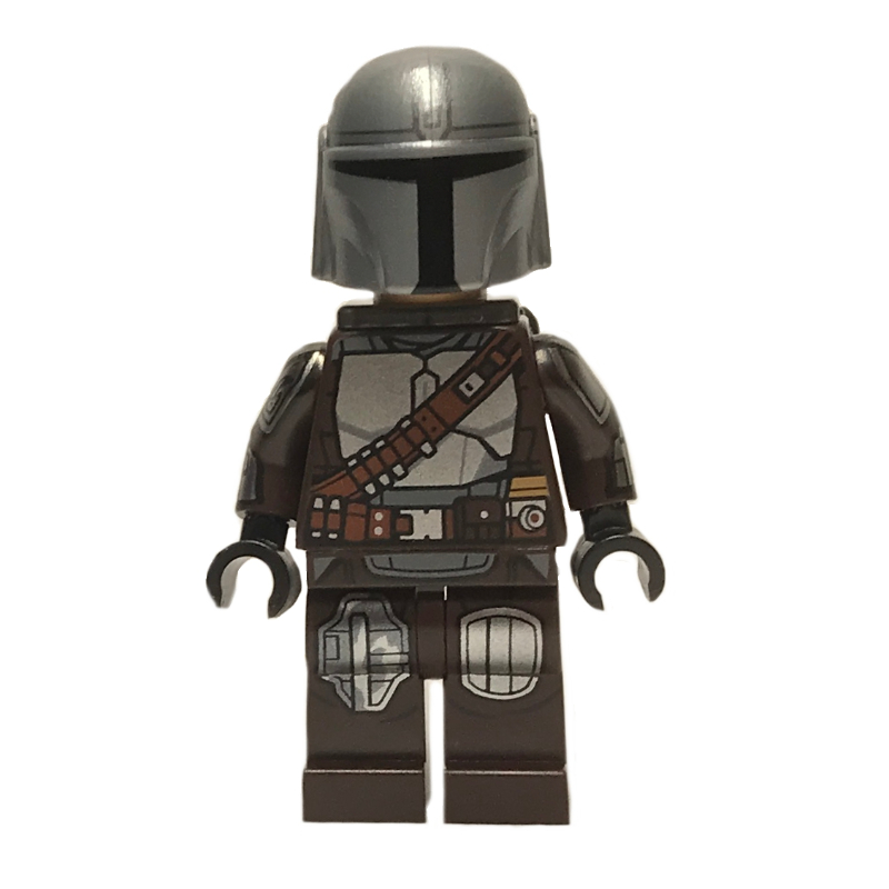 LEGO The Mandalorian / Din Djarin, Dark Brown Outfit, 87610pr0417 Helmet (fig-013735)