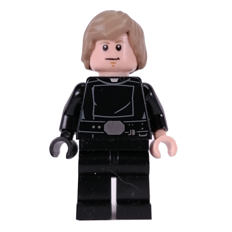 LEGO Luke Skywalker, Final Duel Outfit, Mid-Length Dark Tan Hair (fig-013740)