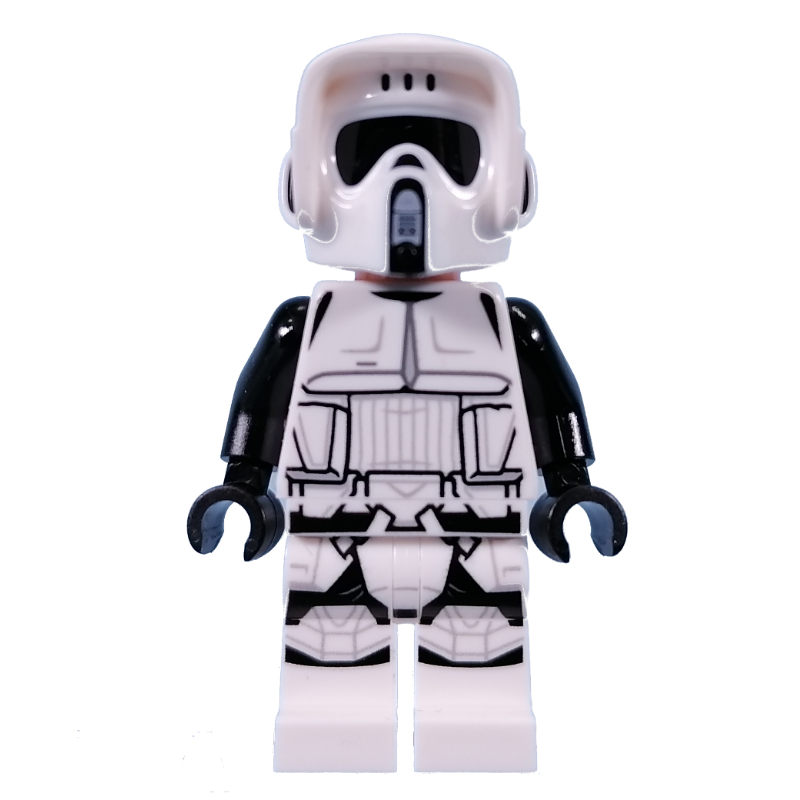 LEGO Scout Trooper - Light Nougat Head, Black Arms (fig-013745)