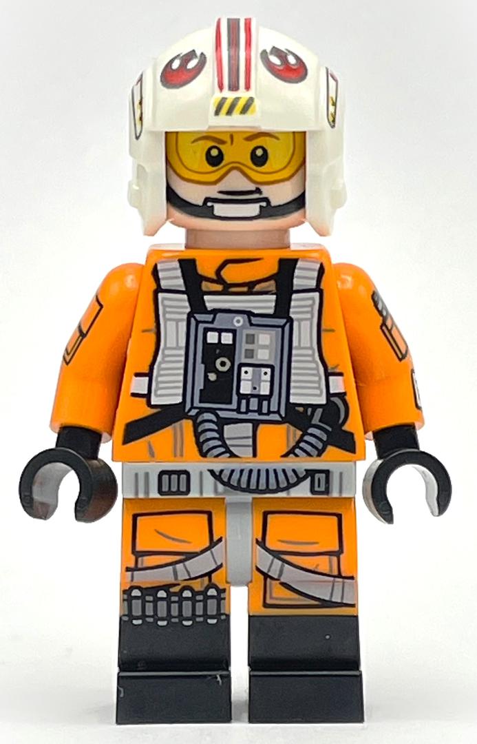LEGO Luke Skywalker, Orange Rebel Pilot Outfit, Arm Print (fig-013748)