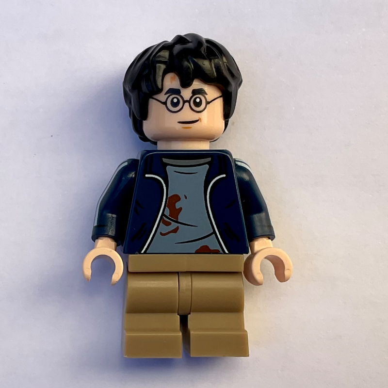 LEGO Harry Potter, Dark Blue Jacket Dirty, Medium Legs, Printed Arms (fig-013821)