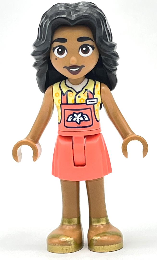 LEGO Adi - Bright Light Yellow Top, Coral Skirt (fig-013894)