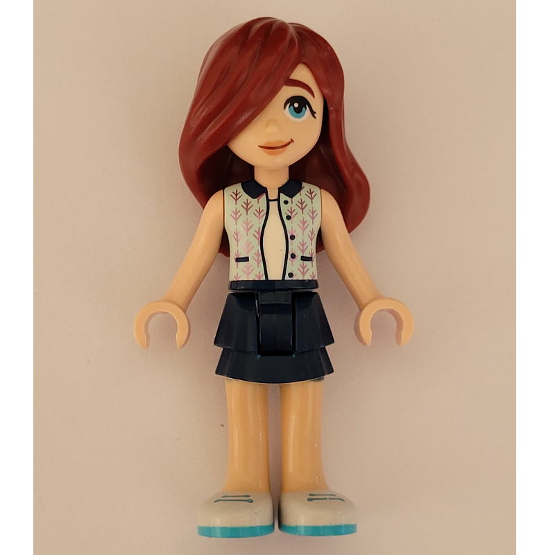 LEGO Paisley - White Top, Dark Blue Skirt (fig-013895)