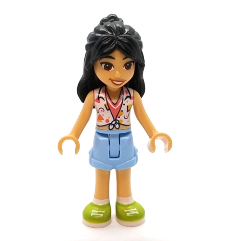 LEGO Liann - White Top, Bright Light Blue Skirt (fig-013903)