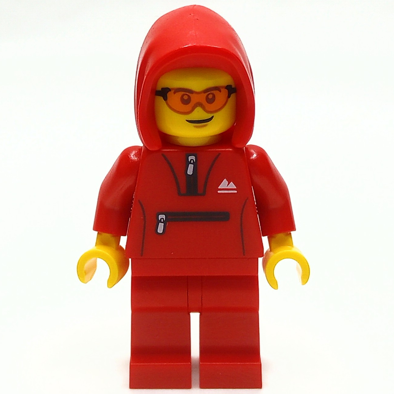 LEGO Man, Red Tracksuit with Hood (fig-013939)