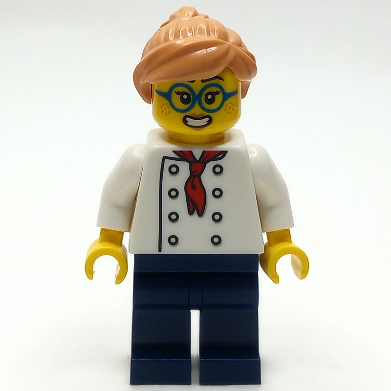 LEGO Pizza Chef, Dark Azure Glasses (fig-013947)