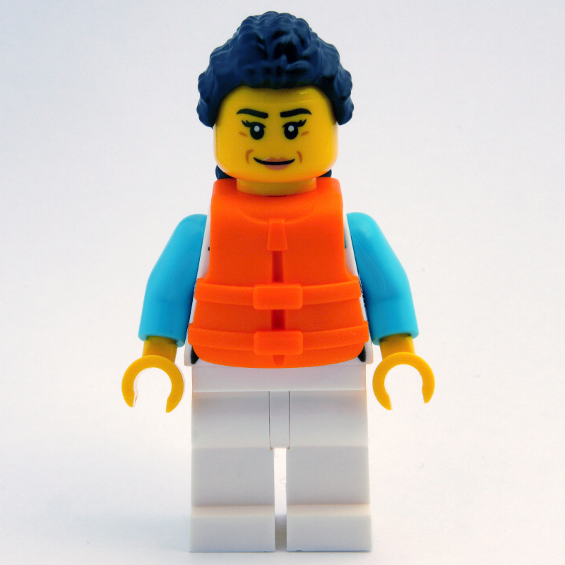 LEGO Ocean Explorer, White Suit, Orange Life Vest (fig-013966)