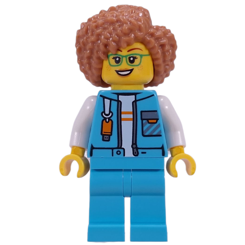 LEGO Arctic Explorer, Medium Azure Suit, Medium Nougat Hair (fig-013968)