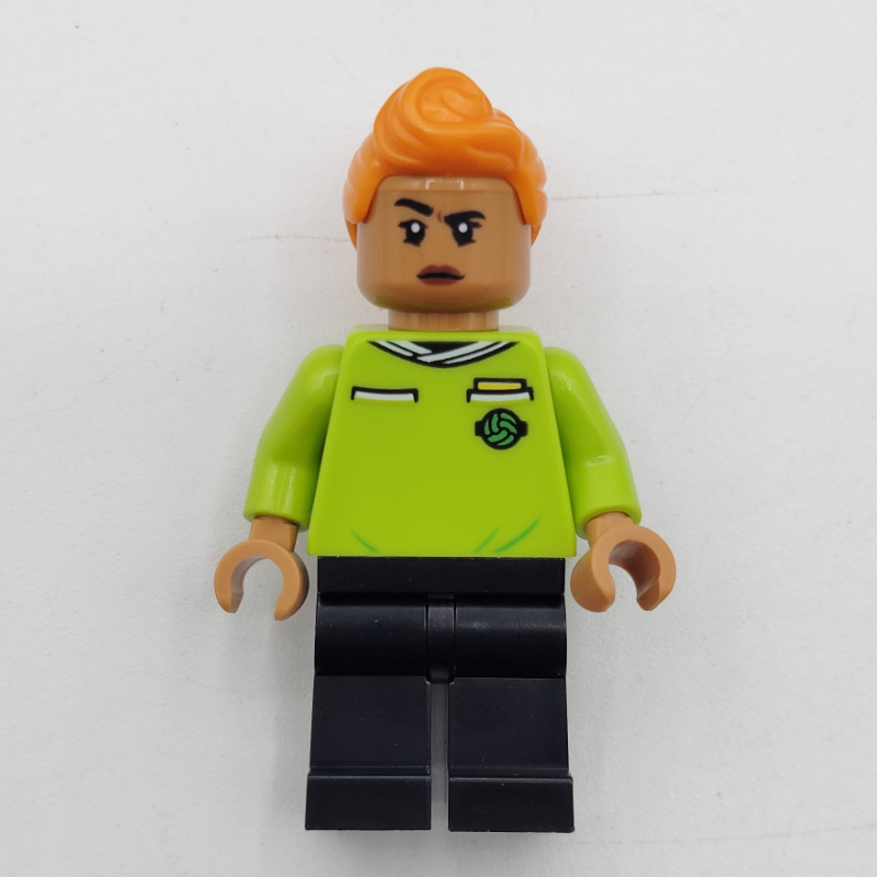 LEGO Soccer Referee, Lime Jersey (fig-014009)