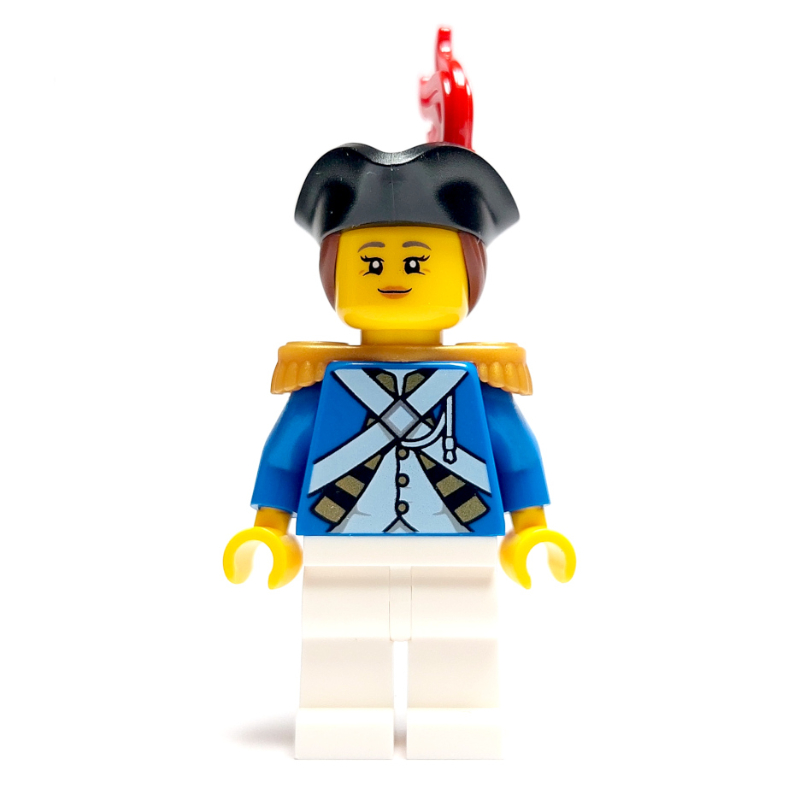 LEGO Soldier (Bluecoat) - Captain, Female, Reddish Brow Hair (fig-014120)