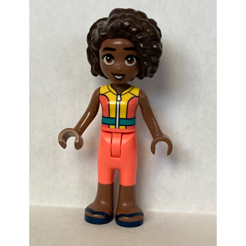 LEGO Aliya - Yellow and Coral Wetsuit (fig-014132)