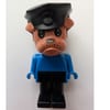 Bertie Bulldog, Brown Head, Blue Torso, Black Legs, Black Police Hat