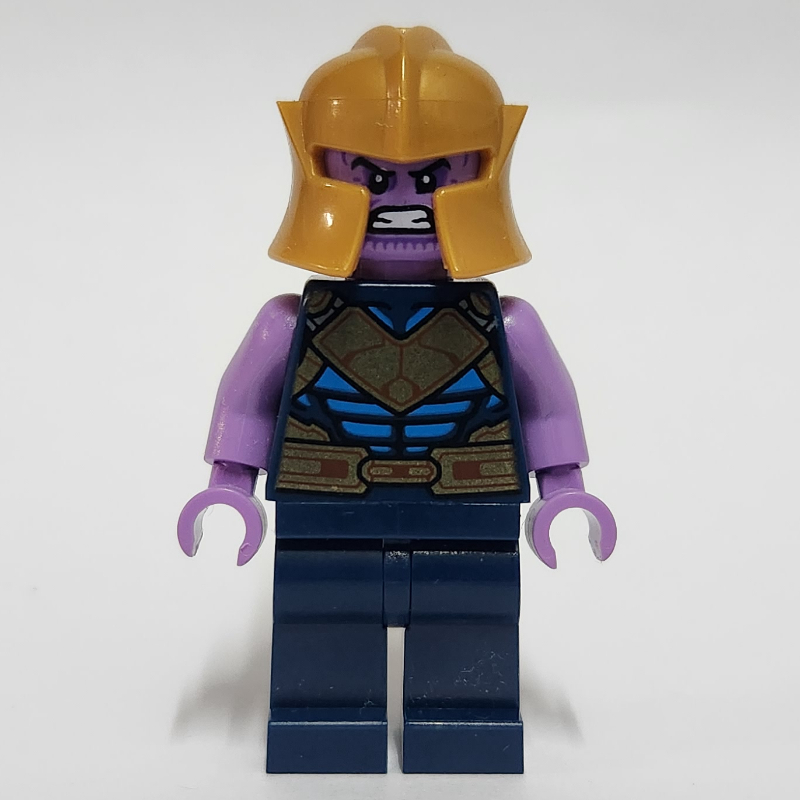 LEGO Thanos, Dark Blue and Gold Outfit, Gold Helmet (fig-014184)
