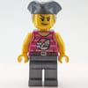 Race Driver - Magenta Torso, Pearl Titanium Legs, Black Pirate Hat