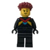 Race Driver - Black Torso, Black Legs, Dark Red Hair