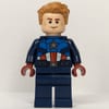 Captain America with Dark Blue Suit, Hair