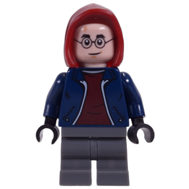LEGO Harry Potter, Dark Blue Jacket, Dark Red Hoodie (fig-014300)