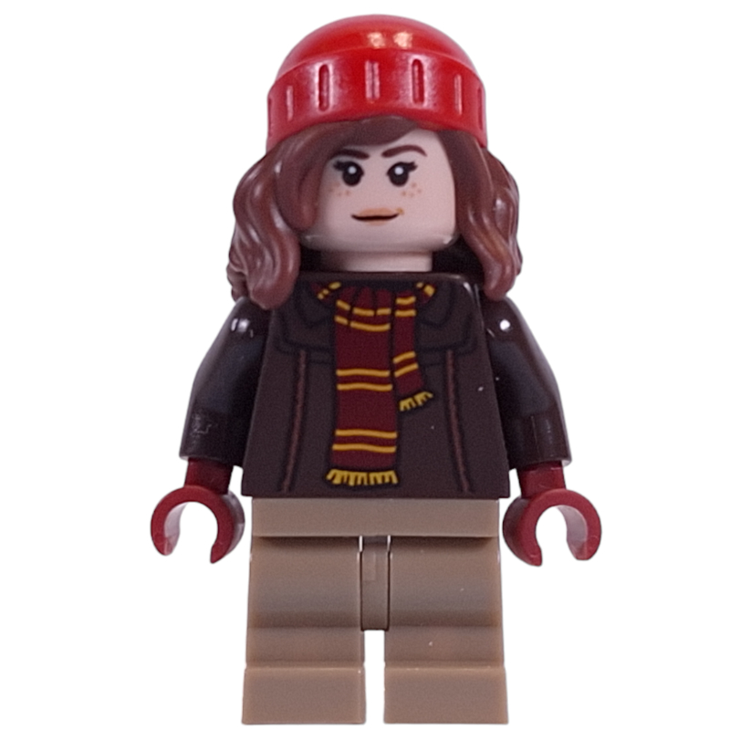 LEGO Hermione Granger - Dark Brown Jacket, Red Hat (fig-014302)