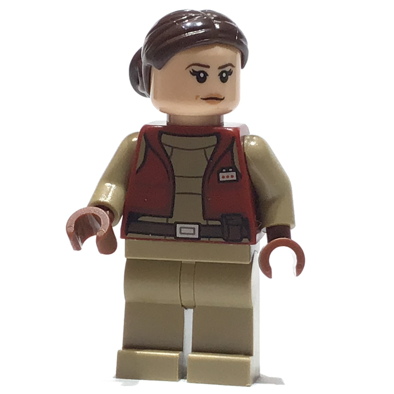 LEGO Padme Amidala / Naberrie, Dark Red Senator Outfit, Bun Hair (fig-014306)