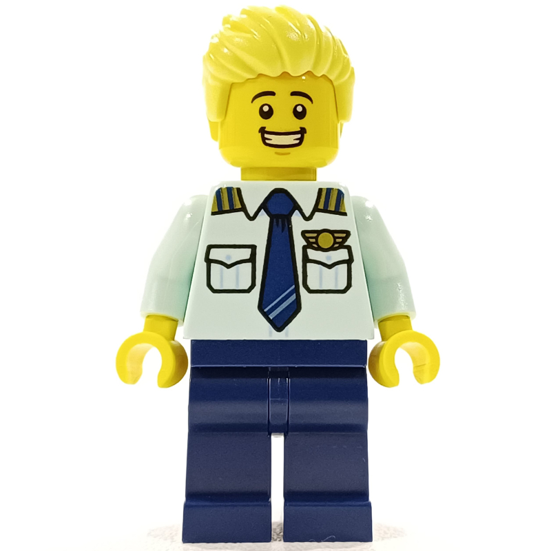 LEGO Pilot, Bright Light Yellow Hair (fig-014318)