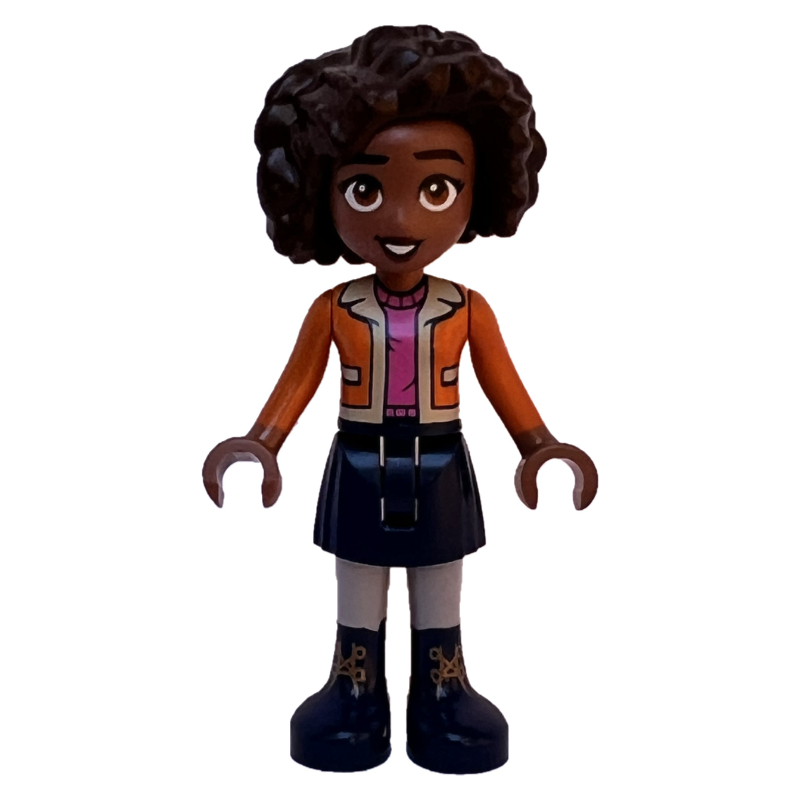 LEGO Aliya - Orange Coat, Dark Blue Skirt (fig-014332)