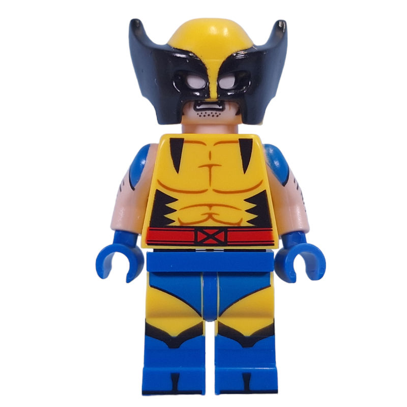 LEGO Wolverine, Mask, Yellow X-Men Suit, Printed Arms (CMF) (fig-014366)