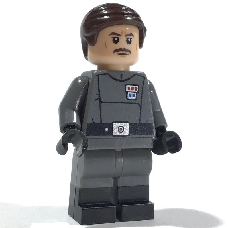 LEGO Admiral Wulf Yularen, Dark Brown Hair (fig-014391)