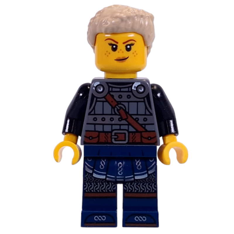 LEGO Viking, Armor, Dark Blue Legs, Tan Hair (fig-014395)