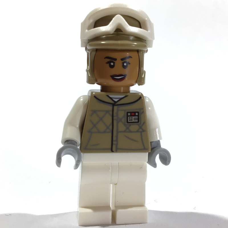 LEGO Rebel Trooper in Hoth Uniform, Dark Tan Hat, Medium Nougat Head (fig-014398)