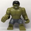 Hulk (Big Fig), Black Hair, Removable Head, Sand Blue Pants, Smiling
