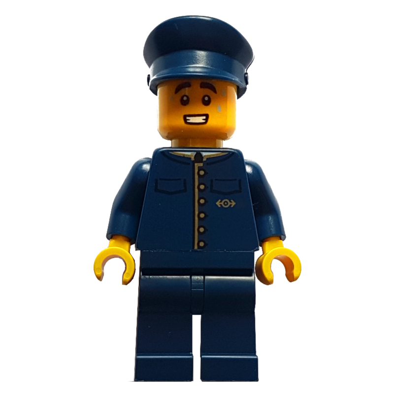 LEGO Porter, Dark Blue Uniform (fig-014478)