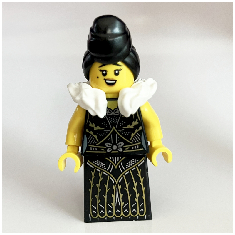 LEGO Passenger, Black Dress, Furr Collar (fig-014479)