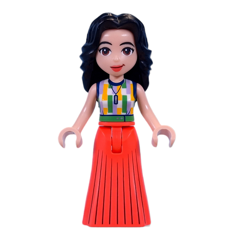 LEGO Emma - Adult, White Top, Coral Dress (fig-014510)