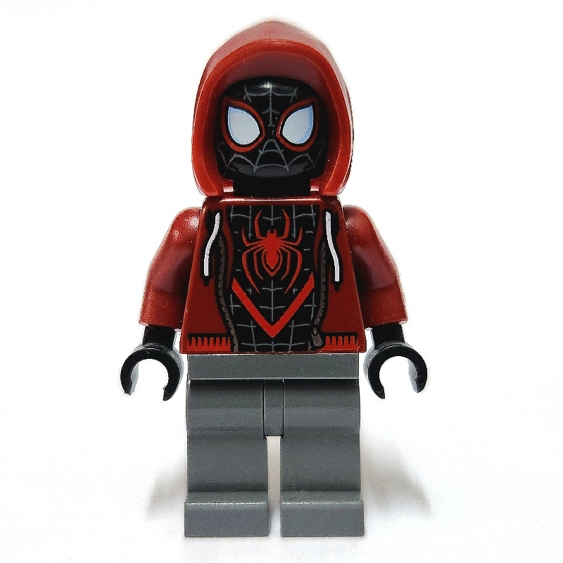 LEGO Spider-Man (Miles Morales), Dark Red Hoodie (fig-014588)