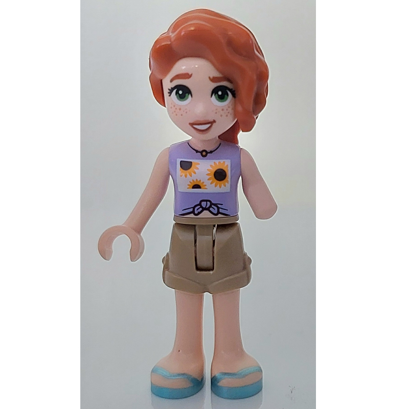 LEGO Autumn, Lavender Top, Dark Tan Shorts (fig-014613)