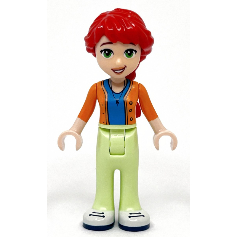 LEGO Mia - Adult, Orange Top, Yellowish Green Pants (fig-014614)