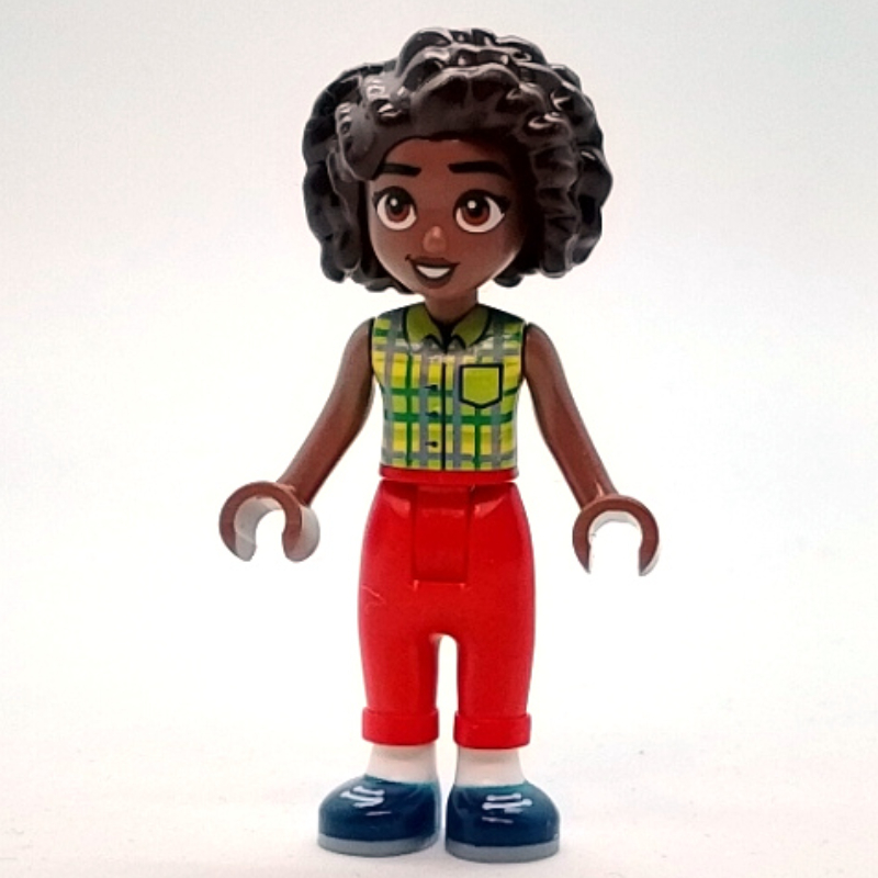 LEGO Aliya - Lime and Bright Green Tartan Shirt, Red Pants (fig-014640)