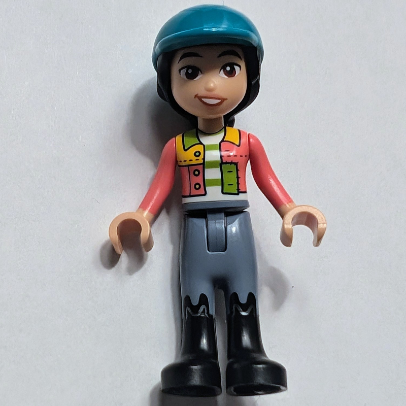 LEGO Liann - Lime and Coral Shirt, Sand Blue Pants with Black Boots (fig-014641)