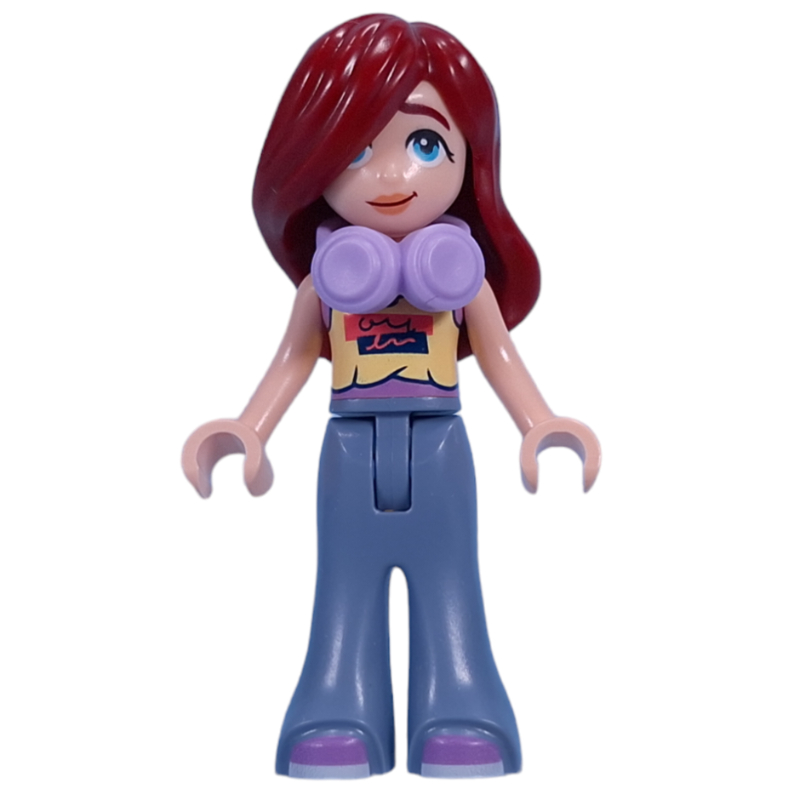 LEGO Paisley - Bright Light Yellow Top, Sand Blue Pants, Medium Lavender Headphones (fig-014642)