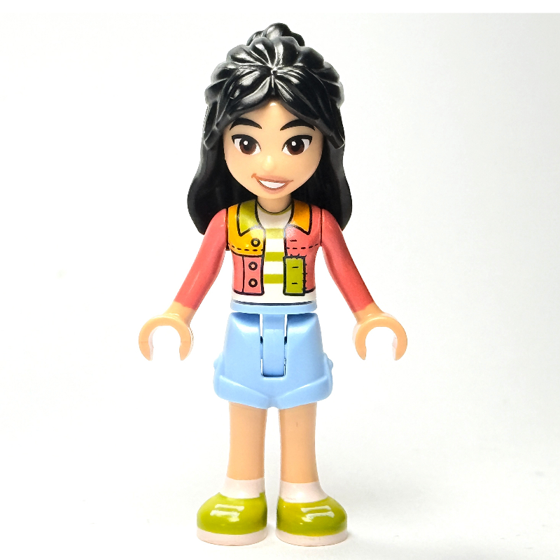 LEGO Liann - Lime and Coral Shirt, Bright Light Blue Shorts (fig-014656)