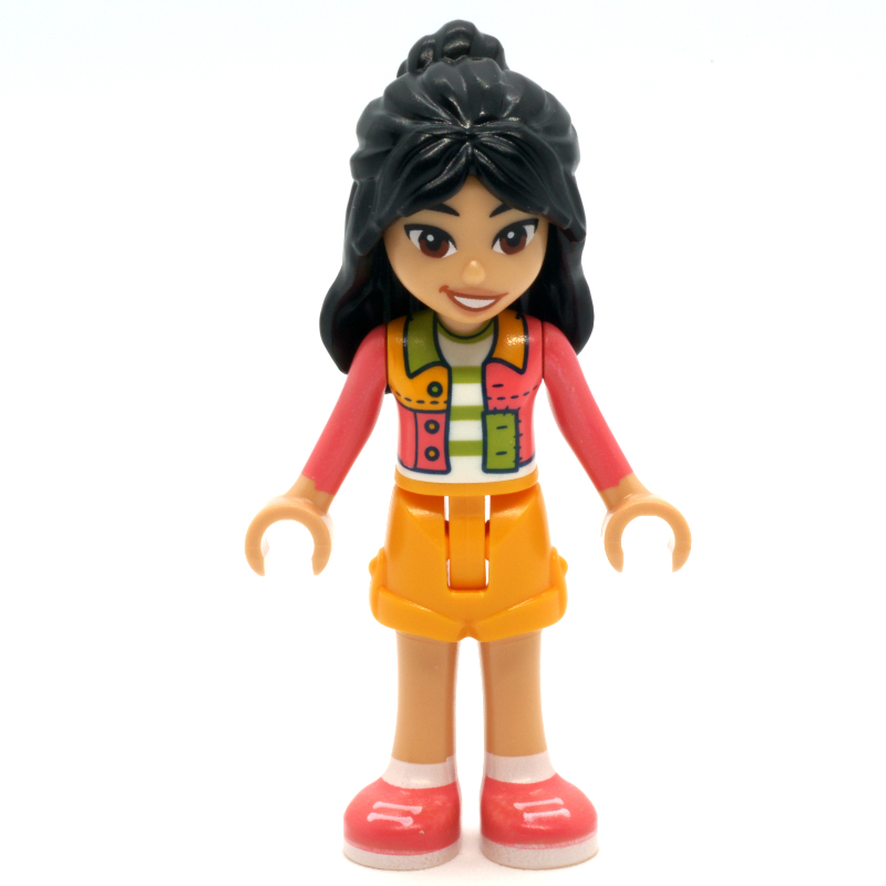 LEGO Liann - Lime and Coral Shirt, Bright Light Orange Shorts (fig-014658)